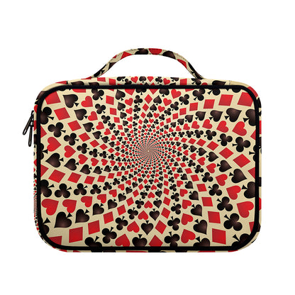 Swirl Playing Card Suits Print Briefcase Bible Bag