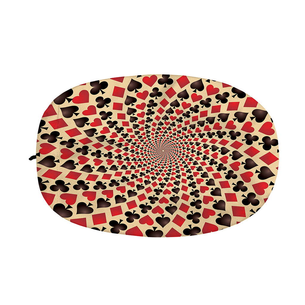 Swirl Playing Card Suits Print Car Side Mirror Covers