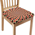Swirl Playing Card Suits Print Chair Cushion Cover