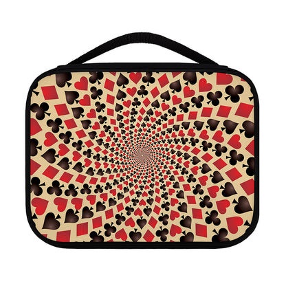Swirl Playing Card Suits Print Classic Bible Case