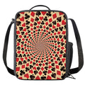 Swirl Playing Card Suits Print Crossbody Lunch Bag