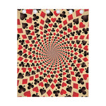 Swirl Playing Card Suits Print Curtain