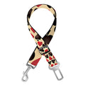 Swirl Playing Card Suits Print Dog Seat Belt