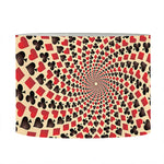 Swirl Playing Card Suits Print Drum Lamp Shade