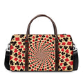Swirl Playing Card Suits Print Duffel Bag