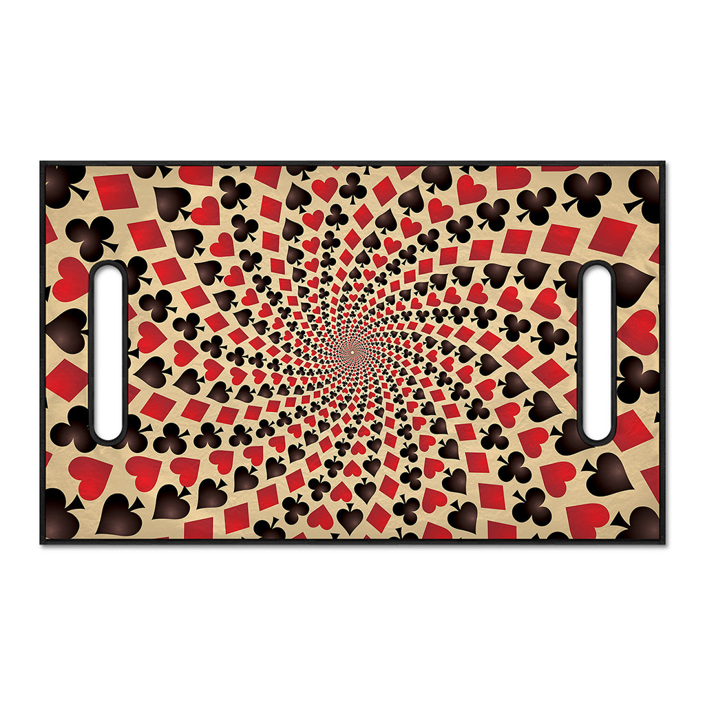 Swirl Playing Card Suits Print Golf Cart Seat Cover