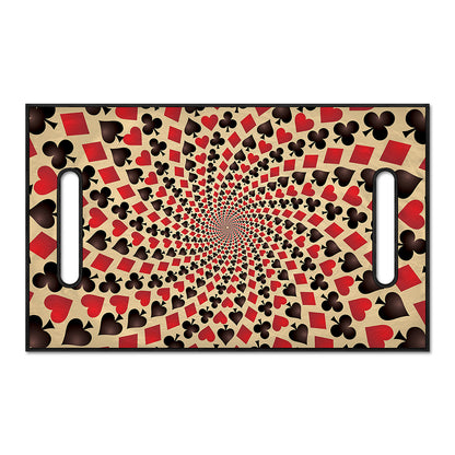 Swirl Playing Card Suits Print Golf Cart Seat Cover