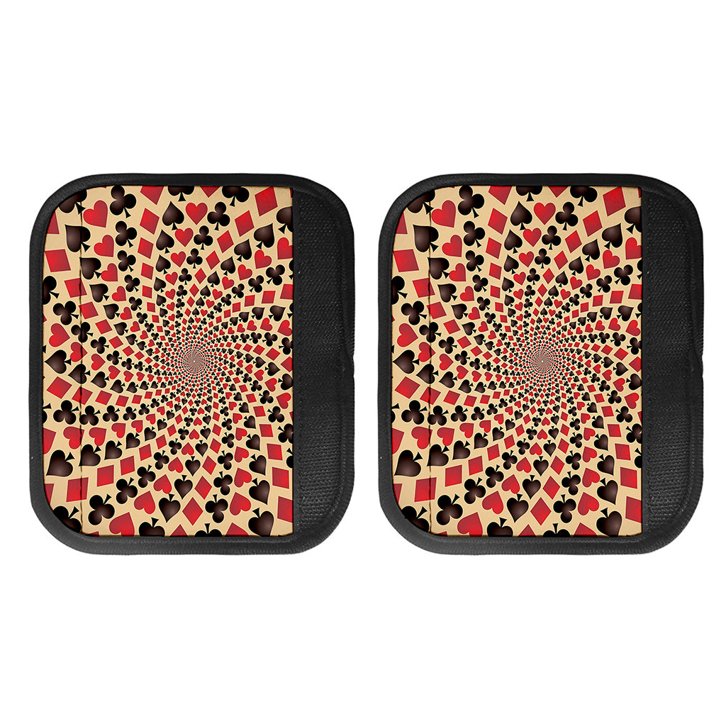 Swirl Playing Card Suits Print Handle Covers