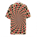 Swirl Playing Card Suits Print Hawaiian Shirt