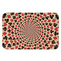 Swirl Playing Card Suits Print Indoor Door Mat