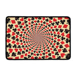 Swirl Playing Card Suits Print Kitchen Mat