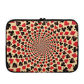 Swirl Playing Card Suits Print Laptop Sleeve