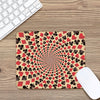 Swirl Playing Card Suits Print Mouse Pad