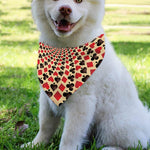 Swirl Playing Card Suits Print Over The Collar Dog Bandana