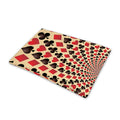 Swirl Playing Card Suits Print Pet Cooling Mat Cover