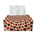 Swirl Playing Card Suits Print Rectangle Tissue Box Cover