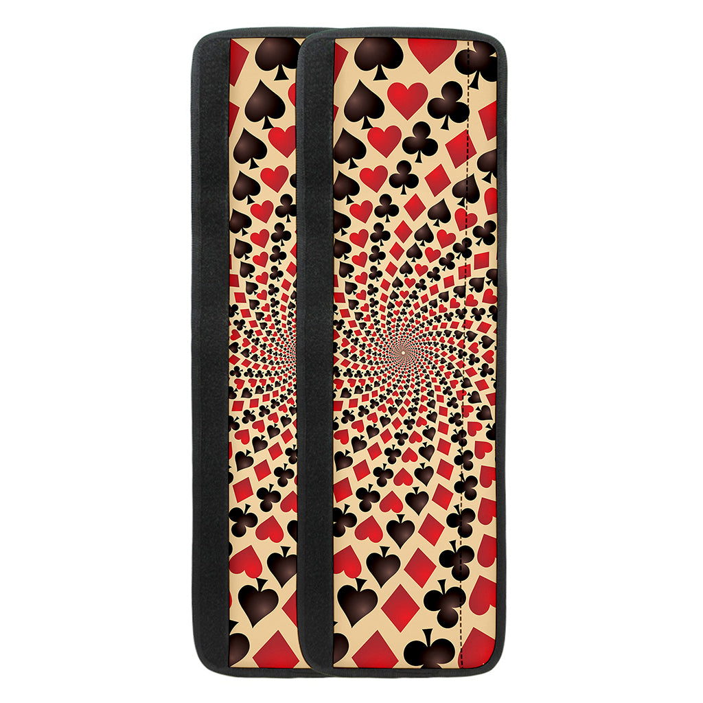 Swirl Playing Card Suits Print Refrigerator Handle Covers