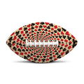 Swirl Playing Card Suits Print Rugby Ball