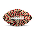 Swirl Playing Card Suits Print Rugby Ball