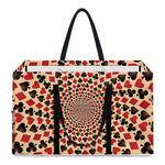 Swirl Playing Card Suits Print Utility Tote Bag