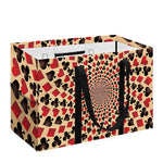 Swirl Playing Card Suits Print Utility Tote Bag