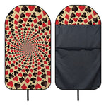 Swirl Playing Card Suits Print Waterproof Car Seat Cover
