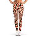 Swirl Playing Card Suits Print Women's Leggings