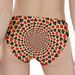 Swirl Playing Card Suits Print Women's Panties