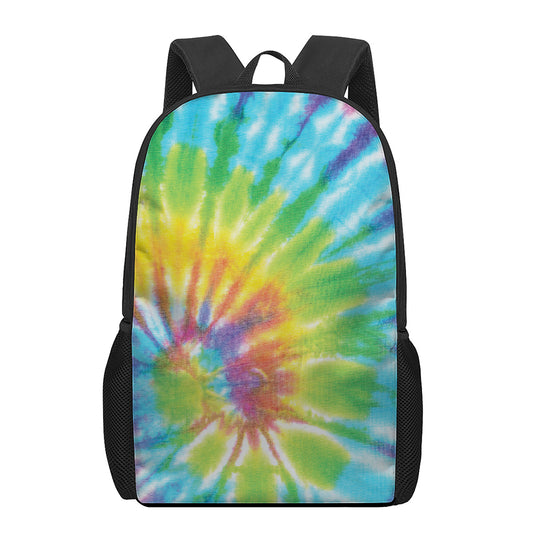 Swirl Tie Dye Print 17 Inch Backpack