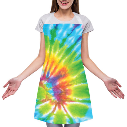 Swirl Tie Dye Print Adjustable Apron