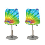 Swirl Tie Dye Print Bar Stool Covers