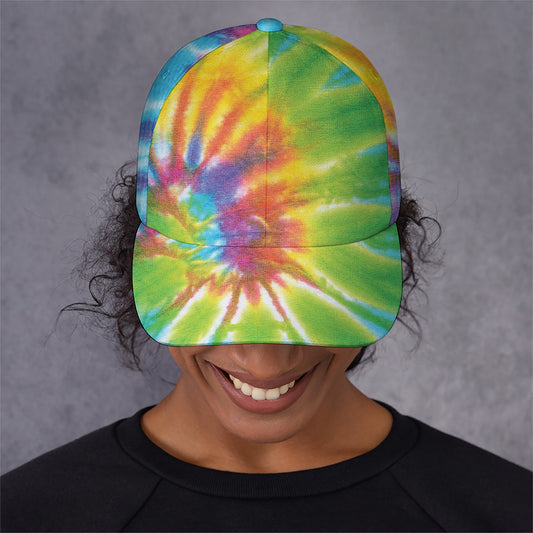 Swirl Tie Dye Print Baseball Cap