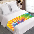 Swirl Tie Dye Print Bed Runner