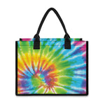 Swirl Tie Dye Print Canvas Tote Bag