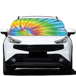 Swirl Tie Dye Print Car Windshield Snow Cover