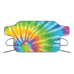 Swirl Tie Dye Print Car Windshield Snow Cover
