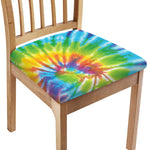 Swirl Tie Dye Print Chair Cushion Cover