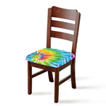 Swirl Tie Dye Print Chair Cushion Cover