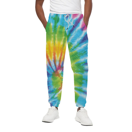 Swirl Tie Dye Print Cotton Pants