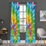 Swirl Tie Dye Print Curtain