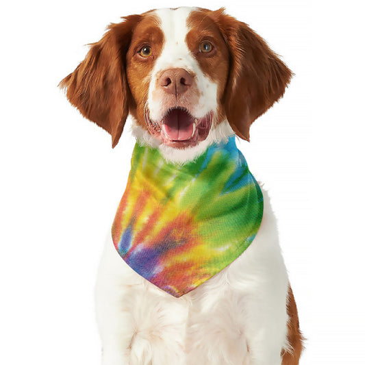Swirl Tie Dye Print Dog Bandana