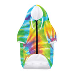 Swirl Tie Dye Print Dog Zip Up Hoodie