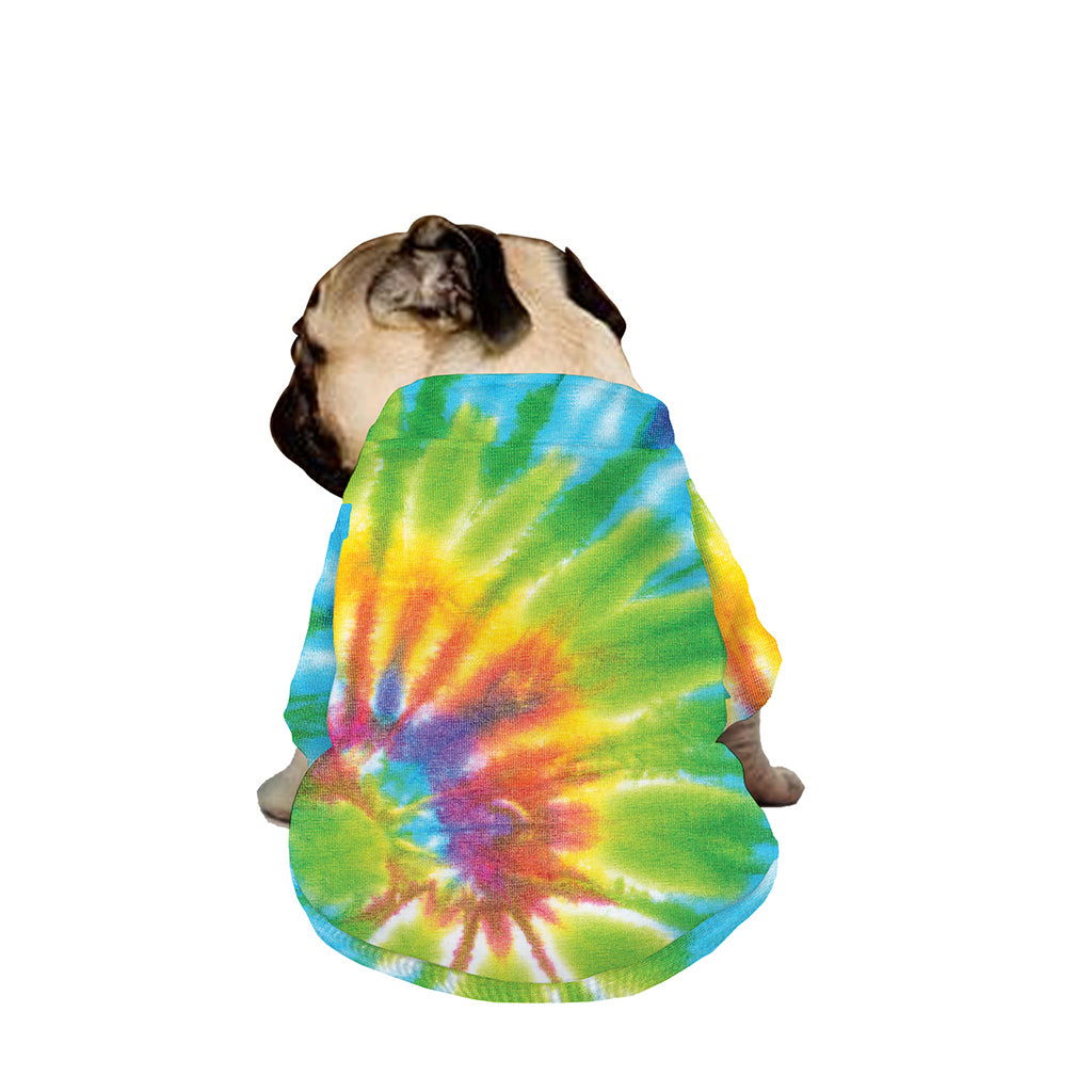 Swirl Tie Dye Print Dog Zip Up Jacket