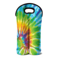 Swirl Tie Dye Print Double Neoprene Wine Tote