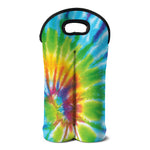 Swirl Tie Dye Print Double Neoprene Wine Tote