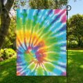 Swirl Tie Dye Print Garden Flag