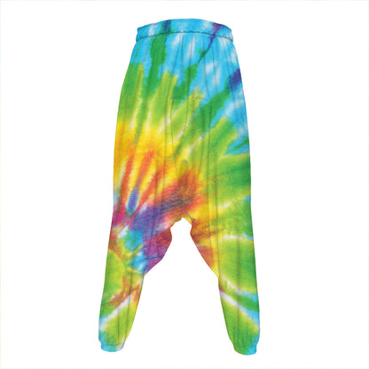 Swirl Tie Dye Print Hammer Pants