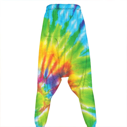 Swirl Tie Dye Print Hammer Pants