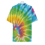 Swirl Tie Dye Print Hawaiian Shirt