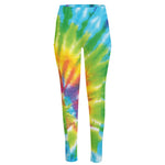 Swirl Tie Dye Print High-Waisted Pocket Leggings